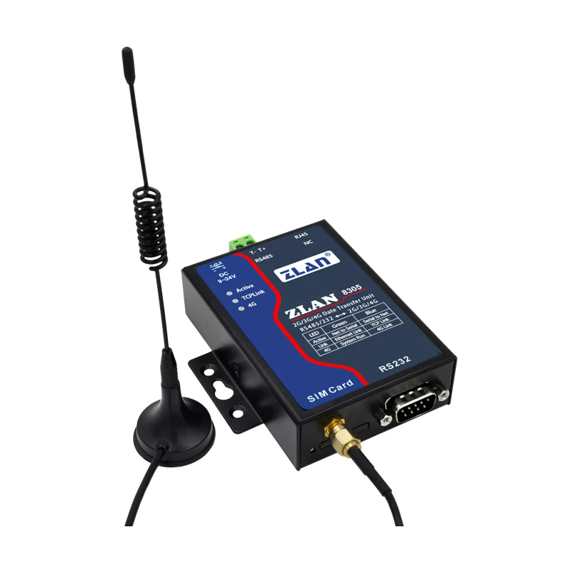 Последовательный RS232/485 до 2G/3g/4G конвертер TD-LTE/fdd-lte/WCDMA/TD-SCDMA/конвертер gsm Modbus TCP к RTU ZLAN8305 Ethernet к роутеру