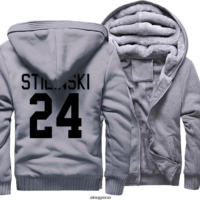 STILINSKI 24 принта модная хип хоп 2018 зимняя толстая с капюшоном для мужчин подростков