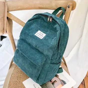 

for Teenage School Bags Travel Shoulder Bags Casual Student Bag Women Backpack Girls Corduroy Backpacks