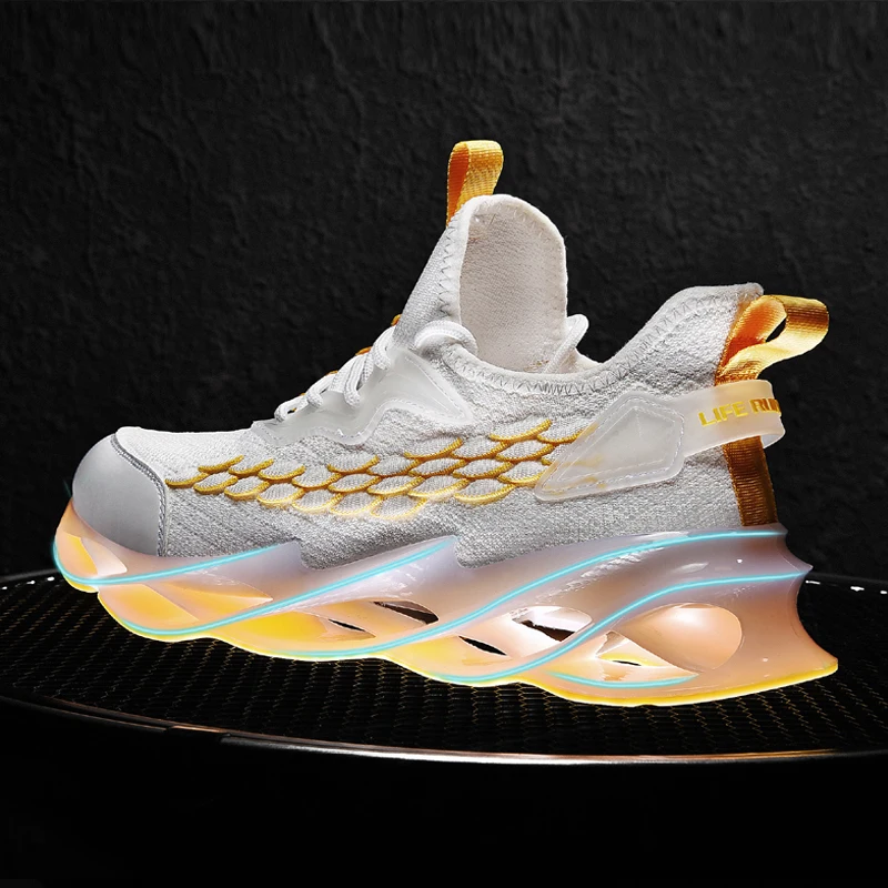 

2020 New Outdoor Men Running for Men Jogging Walking Sports Shoes High-quality Lace-up Athietic Breathable Blade Sneakers shoe