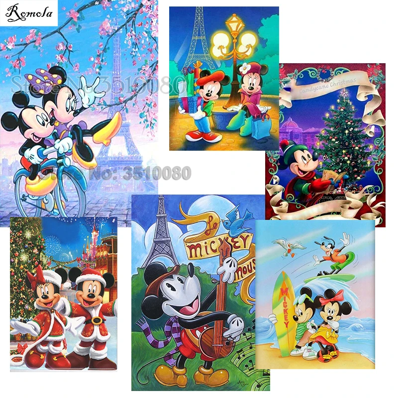 

5D DIY diamond painting Full Round/square Cartoon Mouse embroidery pattern 3d cross stitch kits wedding room decor