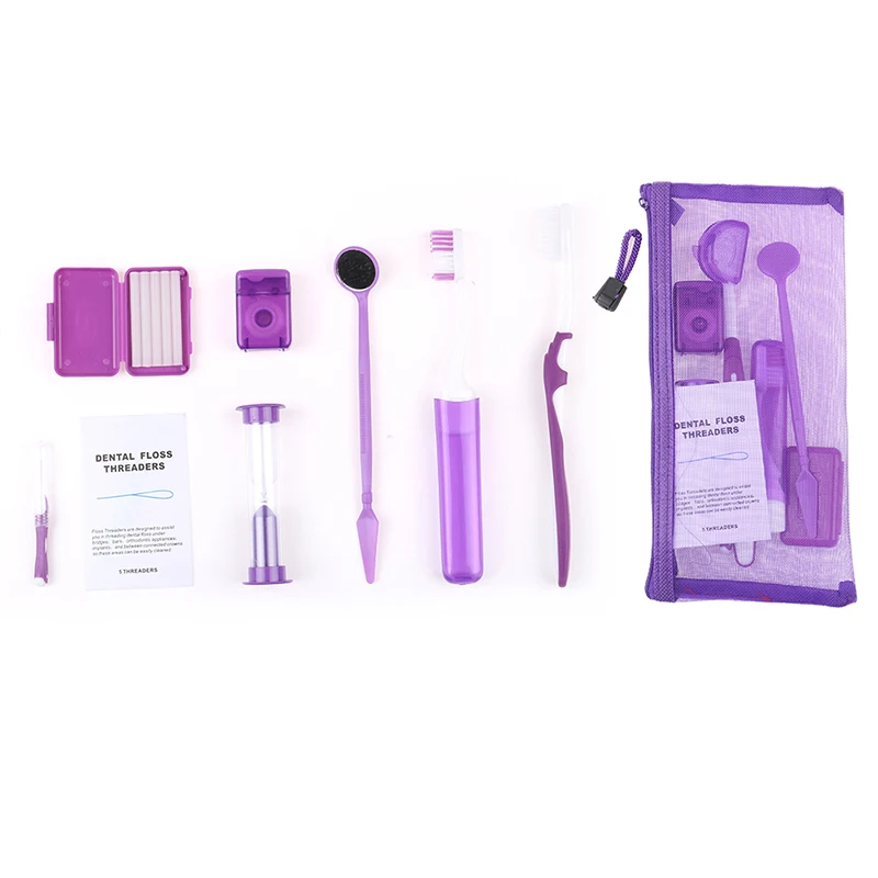 

8 шт./компл. стоматологический зубной ортодонтический Наборы инструмент отбеливание комплект для ухода за межзубным пространством набор кистей для Уход за полостью рта