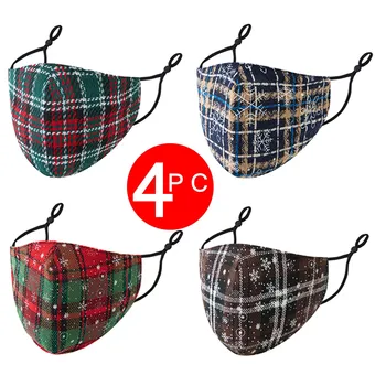 

4PCS Adult Breathing Face Mask Mondmasker Mascararilla Fashion Washable Reusable face shield for adults maseczki na twarz masker