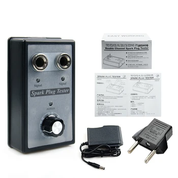 

Car Spark Plug Tester Adjustable Double Hole Power Adapter Diagnostic Tool Detector Ignotion Plug Analuzer Two Spark Plugs