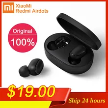 Xiaomi Redmi Airdots TWS Bluetooth наушники стерео бас BT 5,0 Eeadphones с микрофоном Handsfree Наушники управление AI