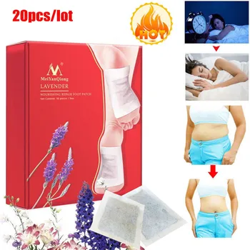 

20pcs/lot Lavender Detox Foot Patches Pads Nourishing Repair Foot Patch