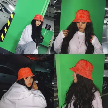 

New Fashion Vintage Print Bucket Hats Reversible Bob Gorro Femme Men Hip hop Chapeau Hat Fisherman Summer Hat Sunscreen Cap U9K1