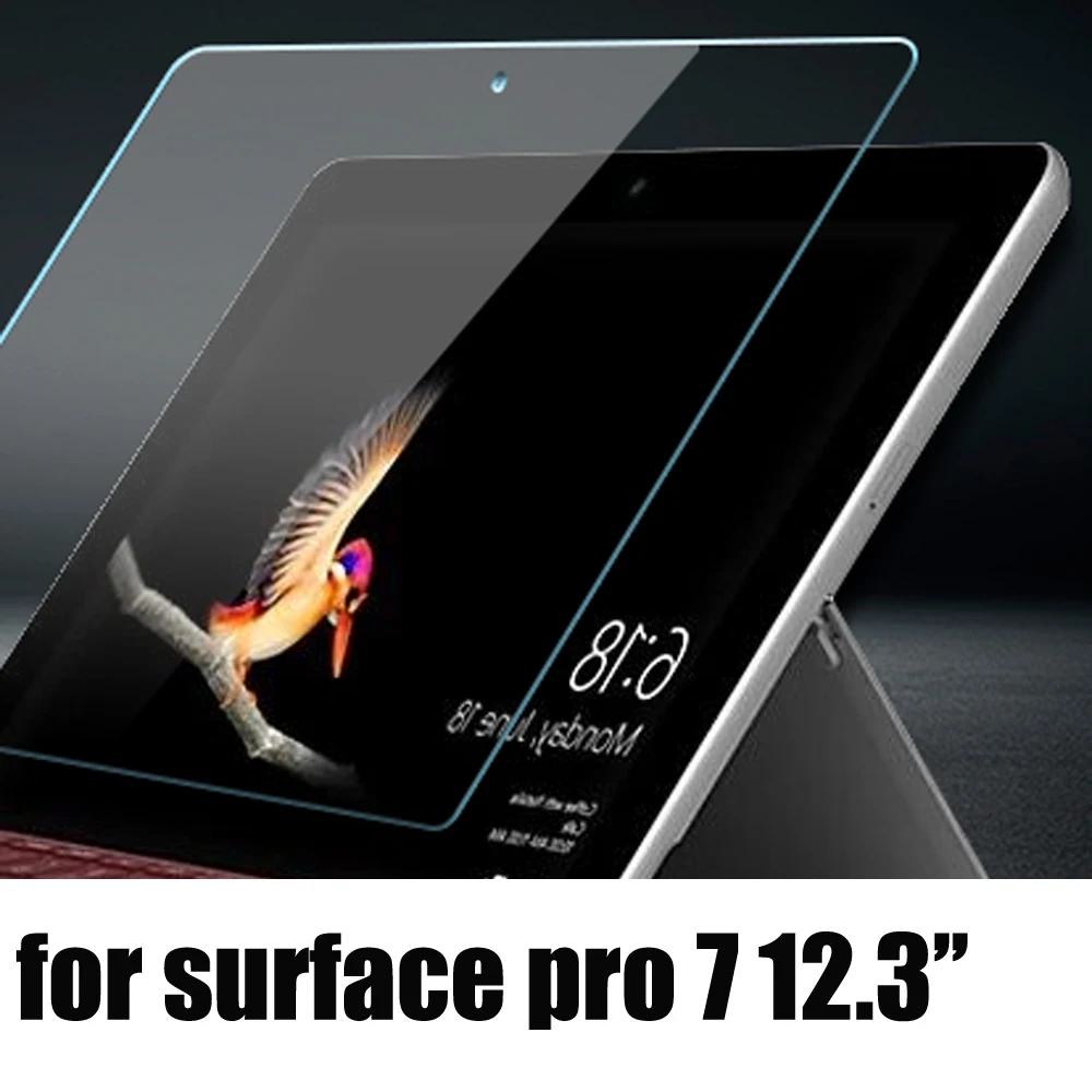 surface pro 7 Tempered Glass screen protector for Microsoft Surface 3 Pro 3 Pro 1 2 4 Pro 5 6 7 X Cover Screen Protective Film Scratchproof - Color: surface pro 7