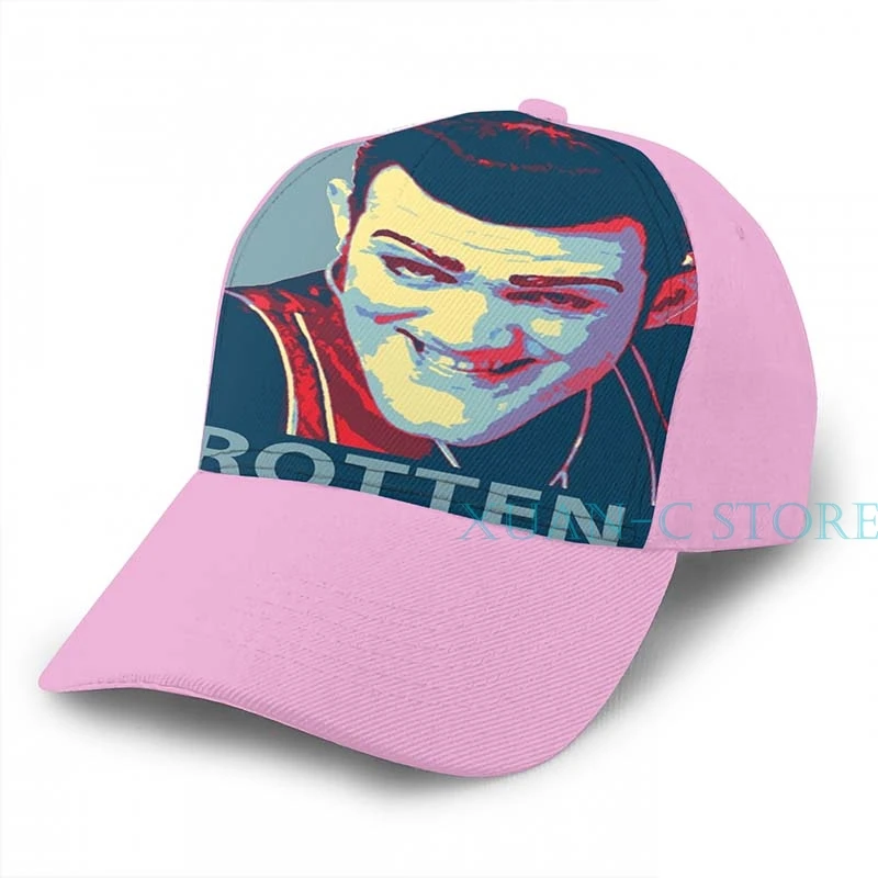 Robbie Rotten баскетбольная Кепка(5) мужская и женская модная черная шляпа унисекс с принтом - Цвет: Pink