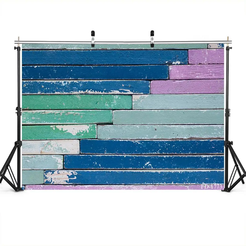 Colour Wood Board Texture Vinyl Backdrops Photography Props For Children Baby Portrait Food Cake Photo Studio Backgrounds Decor |