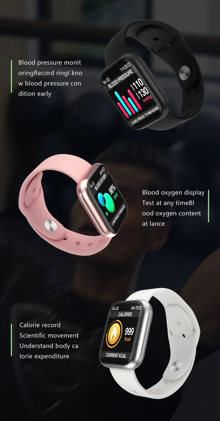 Новинка, смарт-часы с сенсорным экраном, Bluetooth, браслет, спортивная мода, фитнес, пульсометр, трекер, браслет для мужчин и женщин
