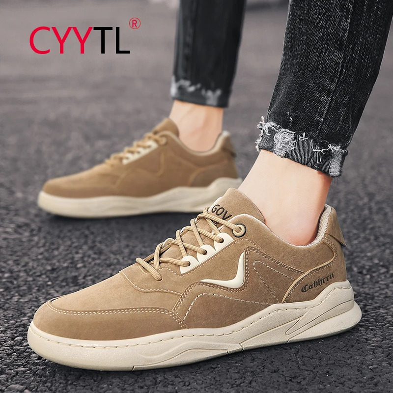 

CYYTL Casual Shoes for Men British Style Flat Oxford Business Leather Sneakers Driving Shoes Soft Comfortable Loafers 