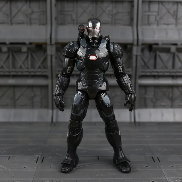 War Machine Marvel Мстители эндшпиль Железный человек паук Железный человек танос Тор Халк Капитан Америка фигурка игрушки для детей мальчиков - Цвет: War Machine