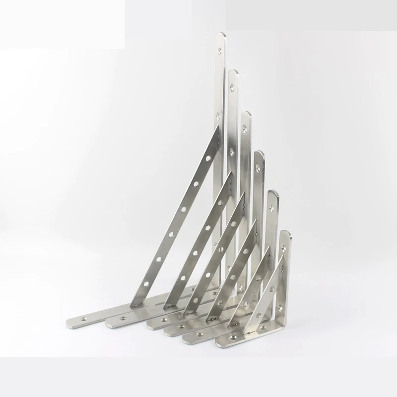 Stainless steel tripod bracket bracket wall mounting frame hanging wall plate support fixed right angle support