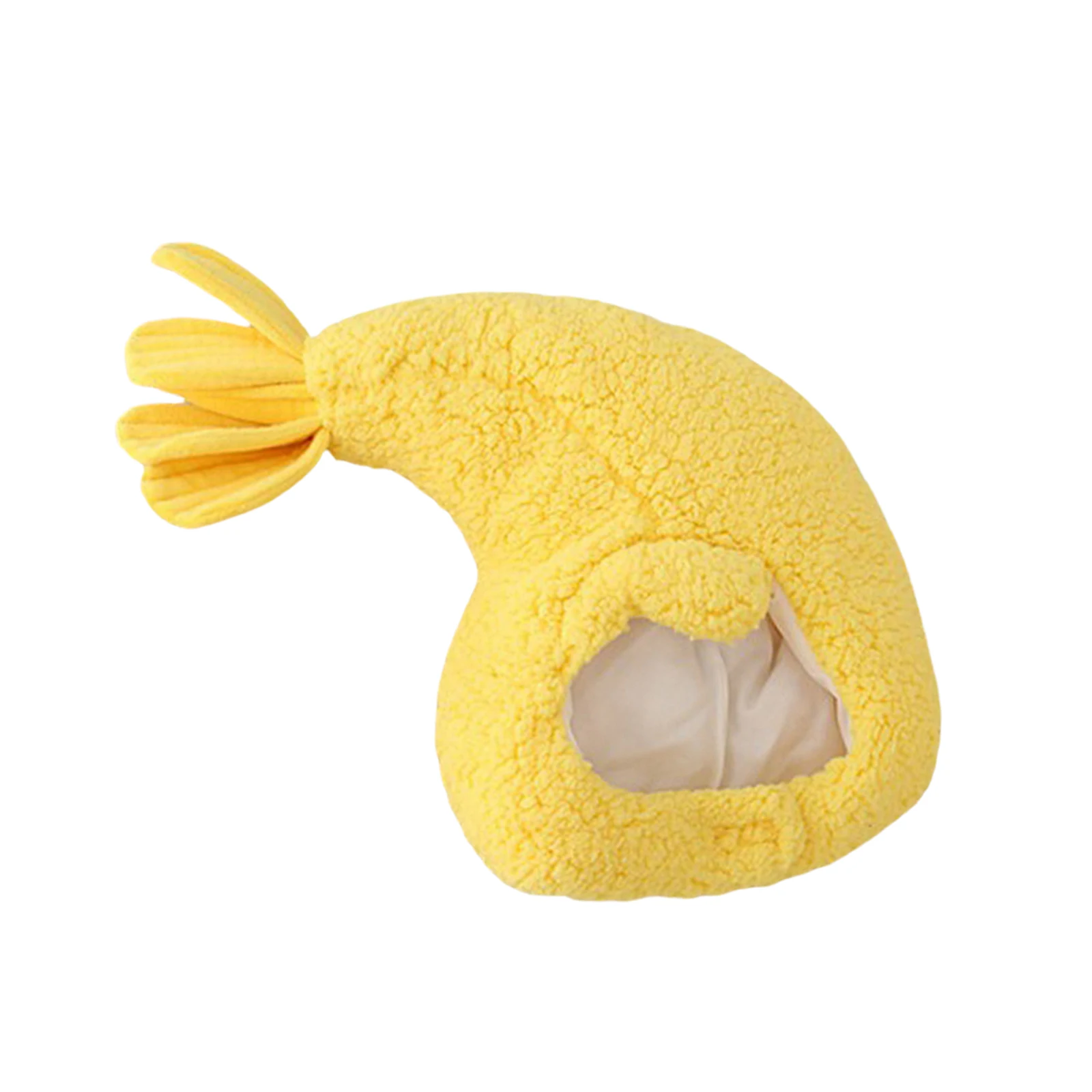 Comfortable Plush Fun Hood Lobster Prawn Shrimp Hats Women Men Costume Hats Warm Soft Cozy Headdress Photographic Headwear