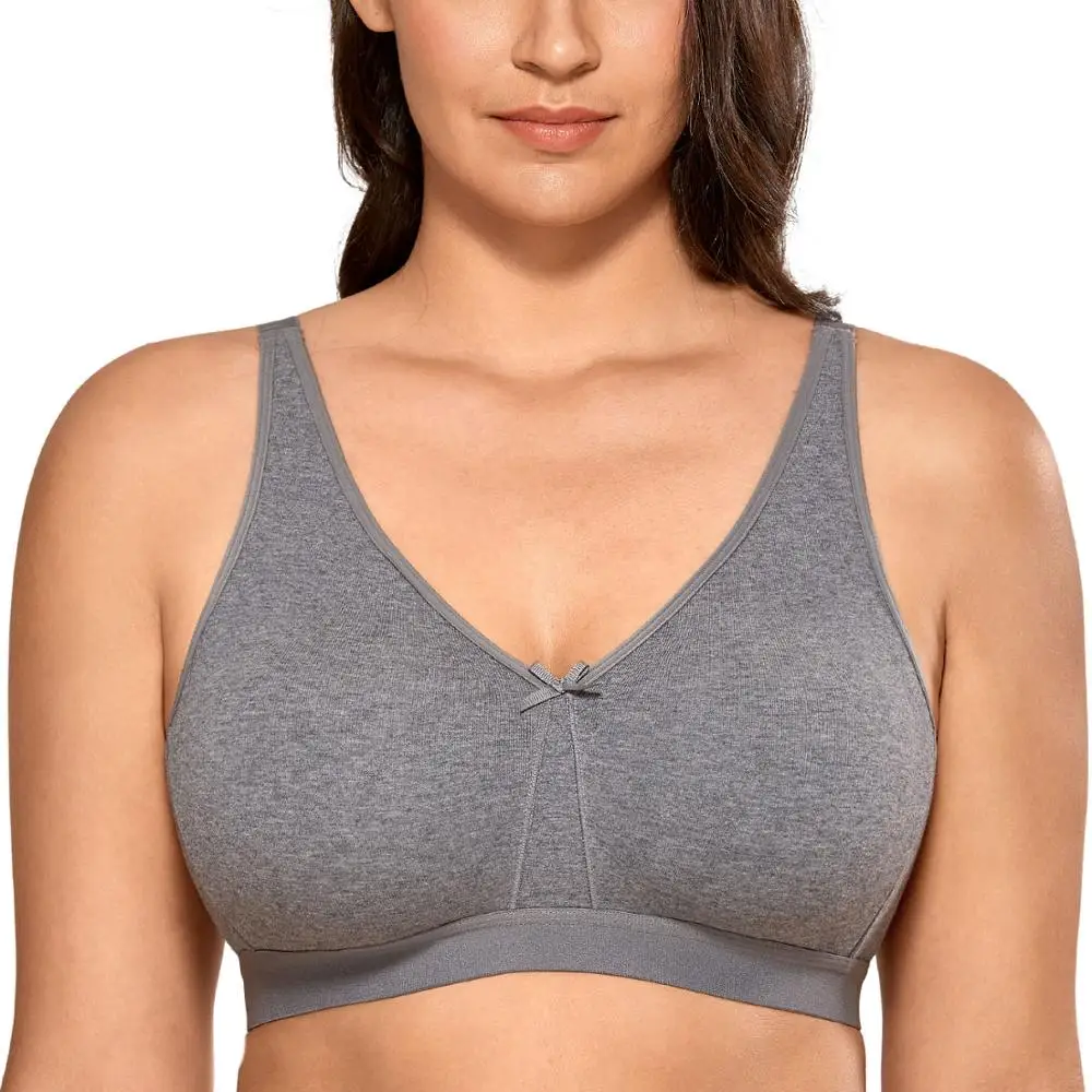 Fruit of the Loom womens Seamed Soft Cup Wirefree Cotton Bra White