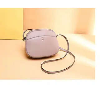 

2020 summer Small square Messenger bag Women's real leather Crossbody bag handmake ALEC bags women Genuine leather bolsa