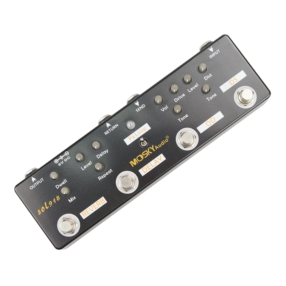 Mosky DTC マルチエフェクター　ディストーション　オーバードライブ Amazon | Moskyaudio DTC マルチエフェクトプロセッサ 多機能ペダル