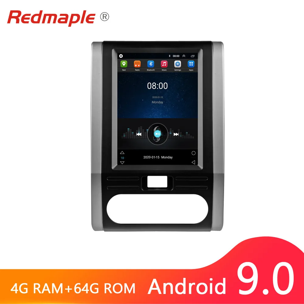 10.4&quot Vertical Screen Android 9.0 Car Radio DVD Player For Nissan X-trail T31 MX6 2008-2012 GPS Multimedia Stereo Navigation |