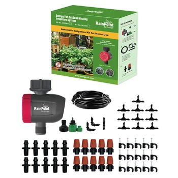 

Mist Irrigation Sprinklers System Irrigation Water Timer Controller Distribution Tubing Watering Drip Kit Automatic Irrigation