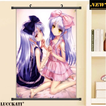 

Angel Beats! Tachibana Kanade Yui Novel sexy loli lolita cameltoe cartoon anime wall picture mural scroll canvas painting poster