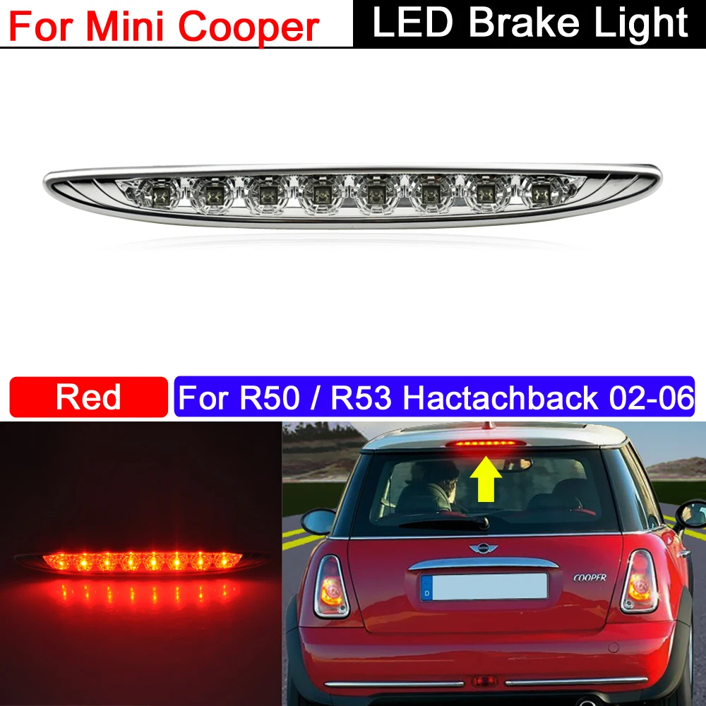 1 Pz Lampada Freno Posteriore A Led Coda Rossa 3A Spia Stop Freno Per Mini Cooper R50 R53 Hacspeedback 2002-2006