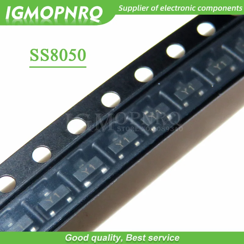 100pcs Ss8050 S8050 Sot23-3 Y1 Bipolar Transistors - Bjt 625mw, 25v ...