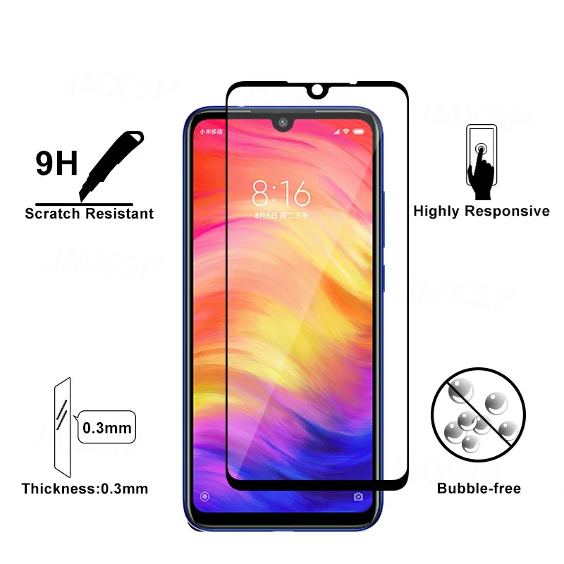 phone screen guard Protective Glass For Xiaomi Redmi 7 7A 10X Pro Tempered Glass For Redmi Note 7 Pro Camera Lens Glass Film Screen Protector Cover phone screen cover