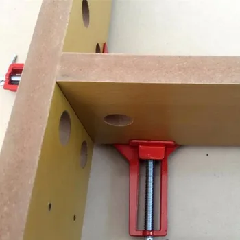 

New Jaws 90 Degree Right Angle Clip Aluminum Picture Frame Corner Clamp Woodworking Hand Tool Kit 1Pcs Red Adjustable