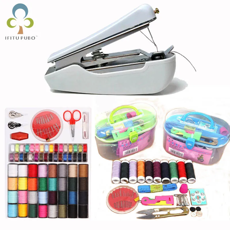 

Mini Sewing Machine Portable Sewing Machine Color Sewing Machine Line Set Home Sewing Sewing Box LXX