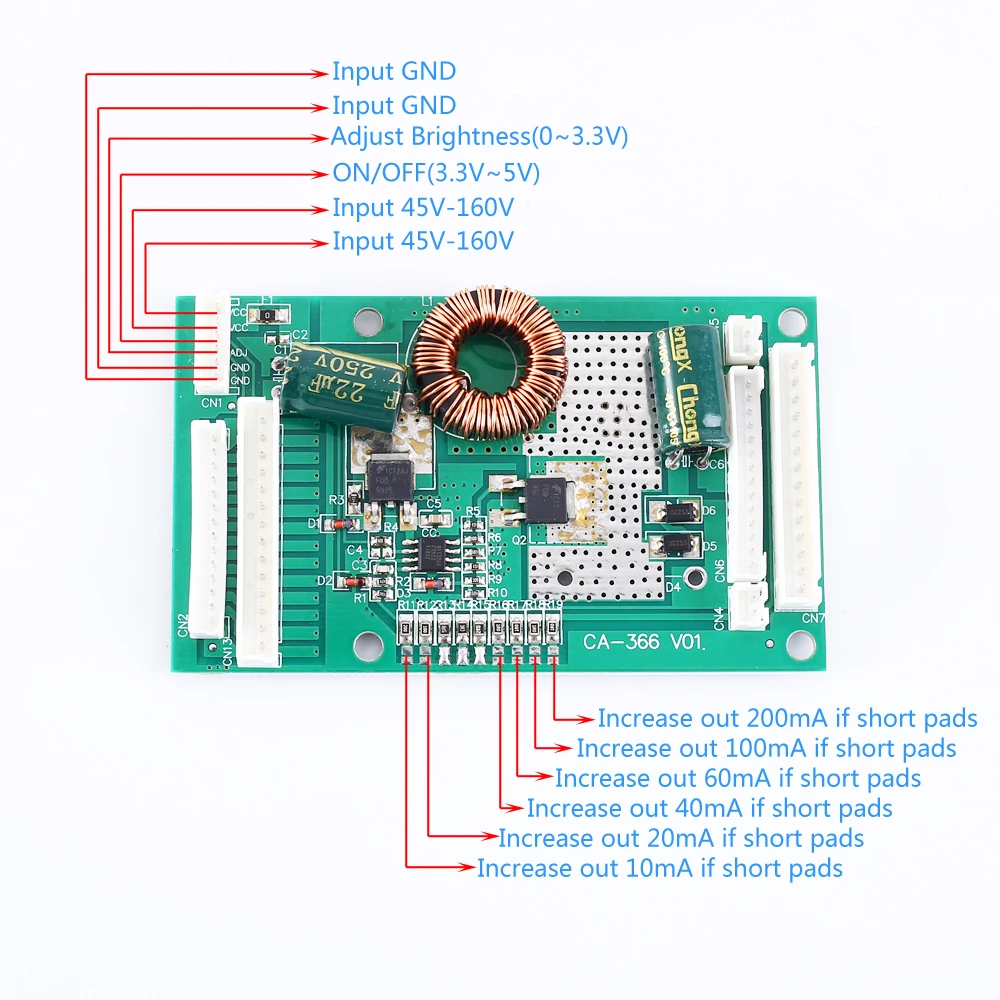 CA-366 26-65 дюймов ТВ ПОДСВЕТКА драйвер модуль светодиодный Инвертор постоянного тока блок питания для Светодиодный ТВ