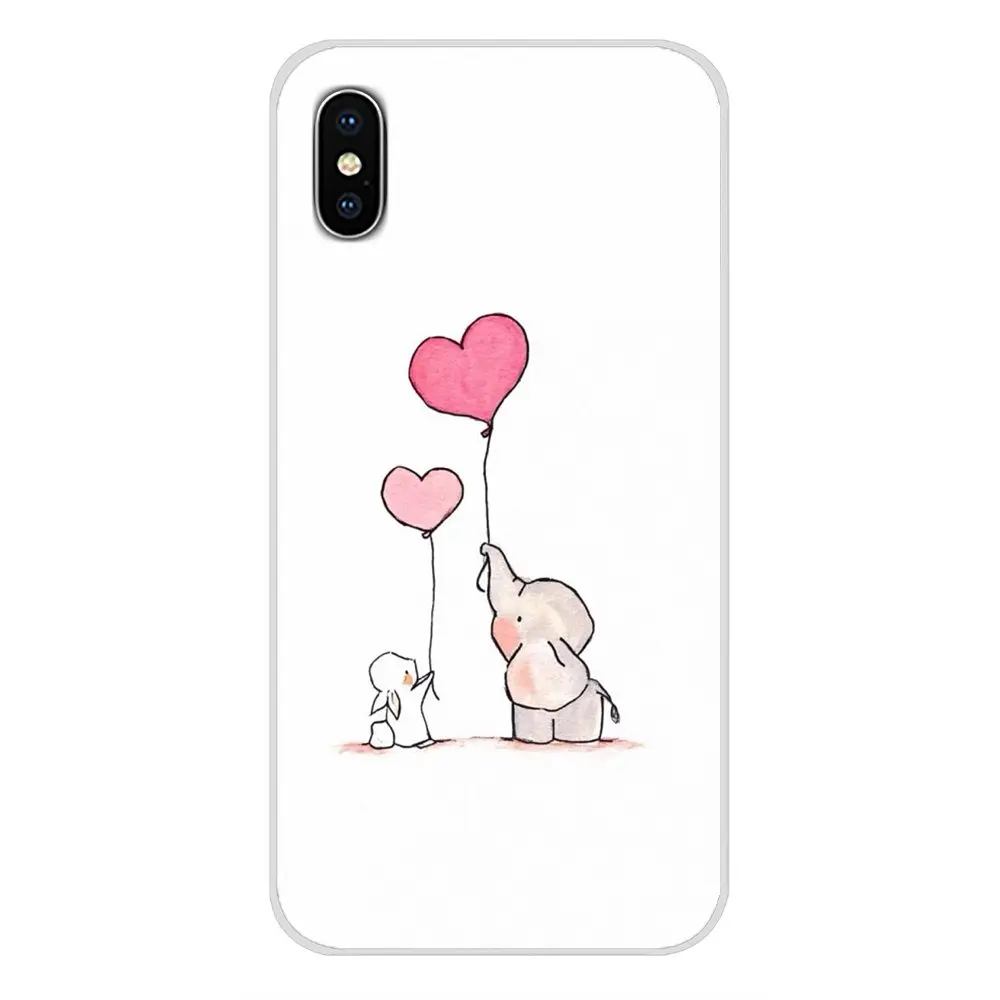 images 6 Для samsung Galaxy S3 S4 S5 Mini S6 S7 Edge S8 S9 S10 Lite Plus Note 4 5 8 9 Аксессуары чехлы для телефонов Чехлы милый слон кролик - Цвет: images 6