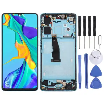 

LCD Screen and Digitizer Full Assembly with Frame for Huawei P30 (Blue)