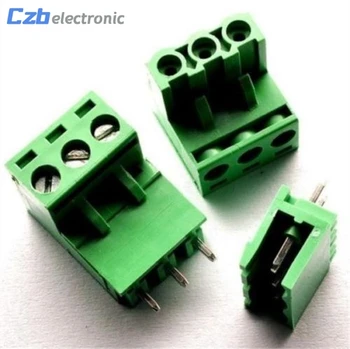 

KF2EDGK KF-3P 3PIN Right Angle Plug-in Terminal Connector 5.08mm Pitch 10Pcs