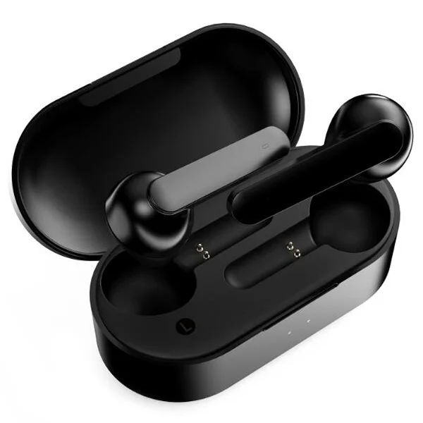Черный Xiaomi Mijia T3 сенсорные беспроводные наушники с двойным микрофоном Bluetooth V5.0 спортивные наушники 3D стерео гарнитура для всех телефонов - Цвет: Черный