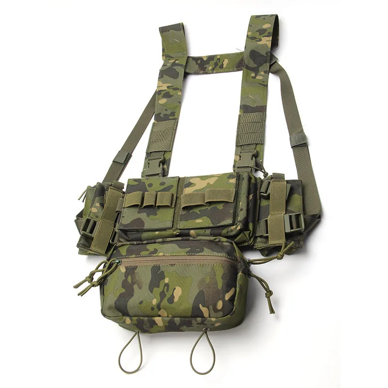 Tactical MK3 Chest Rig Micro Chassis SACK Pouch H Harness M4 AK Magazine Insert Airsoft Paintball Accessories Hunting Vest | Спорт и