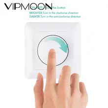

LED Lights Dimmer Dimmable Lamp Switch 220V-240V for 50Hz-60Hz LED Bulb Ceiling Light Wall Dimmer 2 Way Switch Adjustable Rotary
