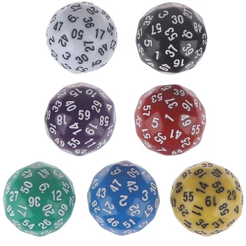 

Opaque D60 Sided Polyhedral Dice for Dungeons and Dragons TTRPGs MTG and Math Teaching