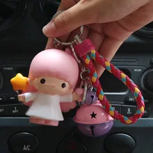 Мультяшные пары автомобильные брелоки пары Южная Корея креативный колокольчик маленький кулон милый брелок для ключей украшение