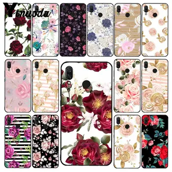 

Yinuoda Rose Flowers Pattern Phone Case for Xiaomi Redmi Note 7 5 4 Redmi 5plus 6A Note8 4X Note8Pro