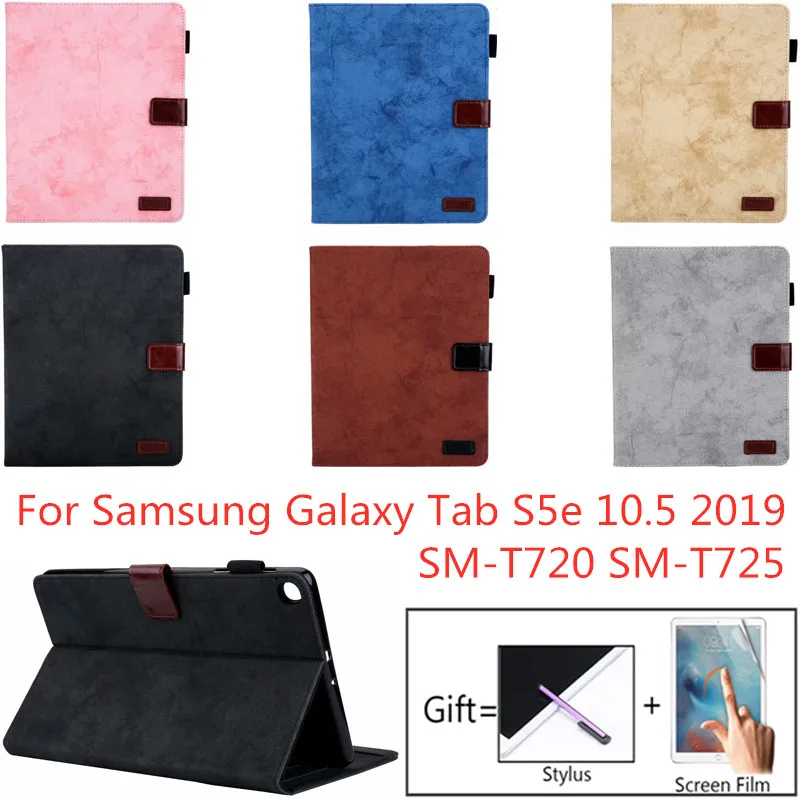 Кожаный чехол для Samsung Galaxy Tab S5e 10 5 дюйма фотосессия 2019 T720 T725 умная подставка Чехол