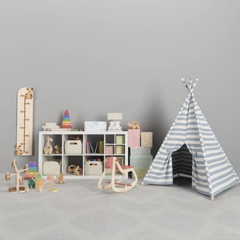 

Yeele Children's Room Scene Tent Wooden Horse Backdrops Baby Children Birthday Vinyl Photography Backgrounds For Photo Studio
