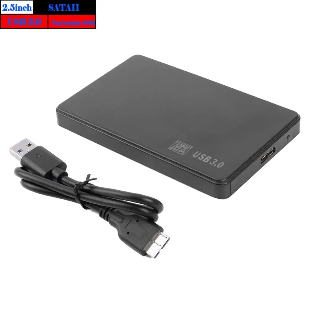 2,5 дюймов HDD SSD чехол Sata для USB 3,0 2,0 адаптер бесплатно 5 6 Гбит/с Корпус жесткого диска Поддержка 2 ТБ HDD диск для Windows Mac OS - Цвет: USB 3.0 SSD Case