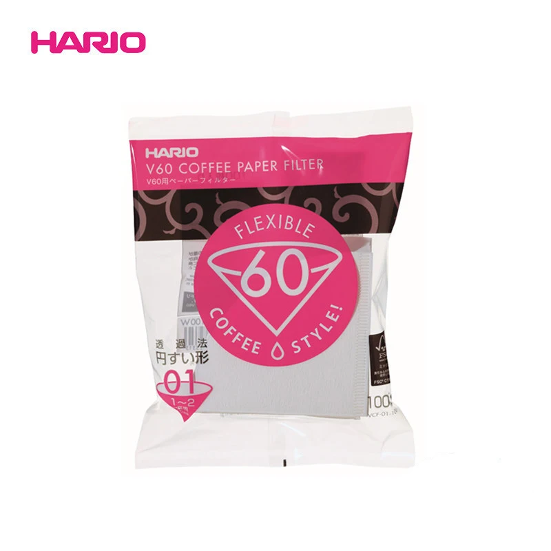 Импорт из Японии Hario V60 Кофе фильтр 01 02 рассчитывать натуральный Бумага фильтры