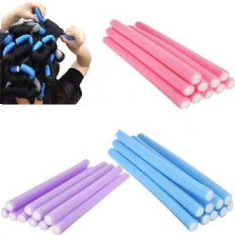 5Pcs Soft Hair Curler Roller Curl Hair Bendy Rollers DIY Magic Hair Curlers Tool Styling Rollers Sponge Hair Curling