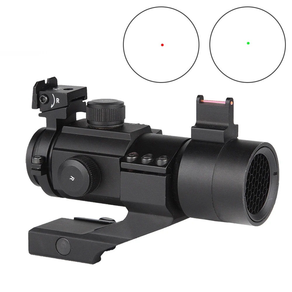 Новый Охотничий Тактический 1X30 волоконно-оптический цель коллиматор Red Dot