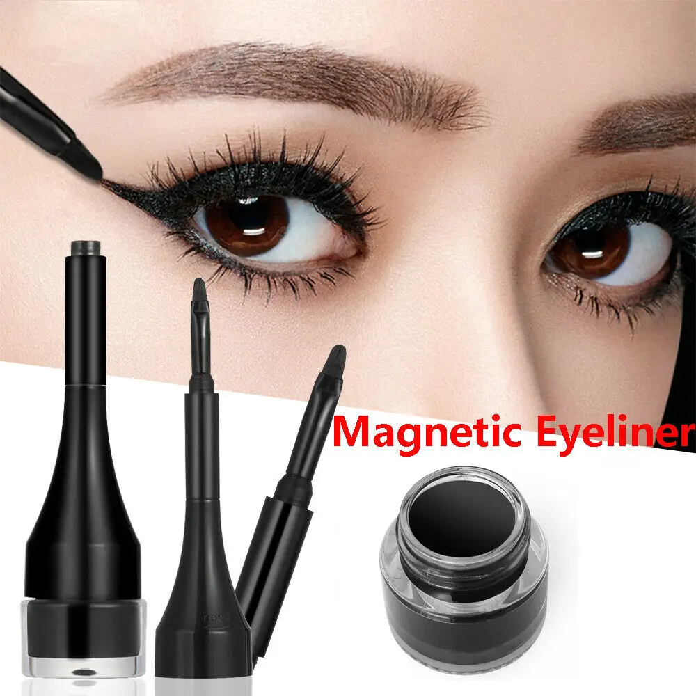 

Black Waterproof Magnetic Eyeliner Cream Makeup Beauty Comestics Long-lasting Eye Liner Gel Tools Pencil Maquillaje Profesional