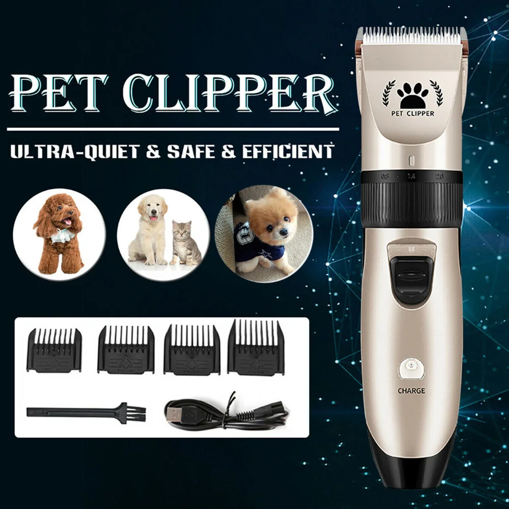Pet Dogs Hair Clipper Cutter Grooming Cat Hair Trimmer Remover Electrical Pets Hair Cut Machine Shaver Razor Electric Scissor (11)