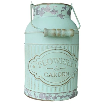 

European-Style Retro Creative Iron Flower Pot Crafts Ornaments Floral Flower Arrangement Watering Device Home Decor Furnishings