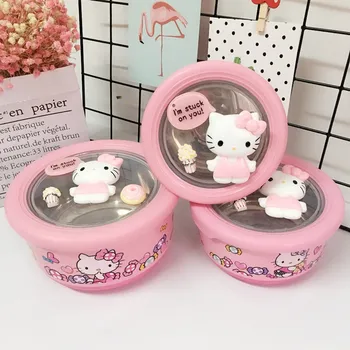 

Cute Hello Kitty Lunch Box for Kids Thermos for Food Storage Container Student Bento Box with Lid Stainless Steel Bowl Canteen